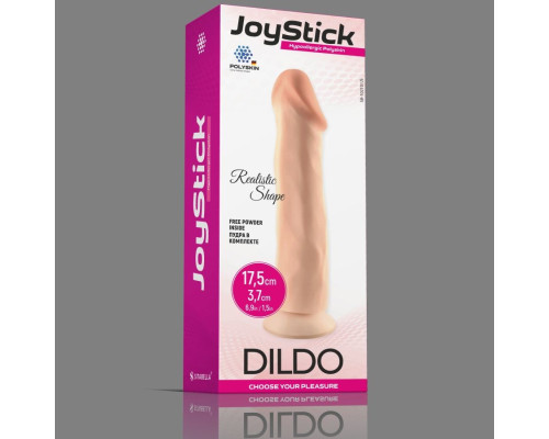 Телесный фаллоимитатор JoyStick на присоске - 17,5 см.