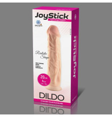 Телесный фаллоимитатор JoyStick на присоске - 20 см.