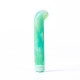 Зеленый компактный вибратор из стекла Magic Cane - 12 см.
