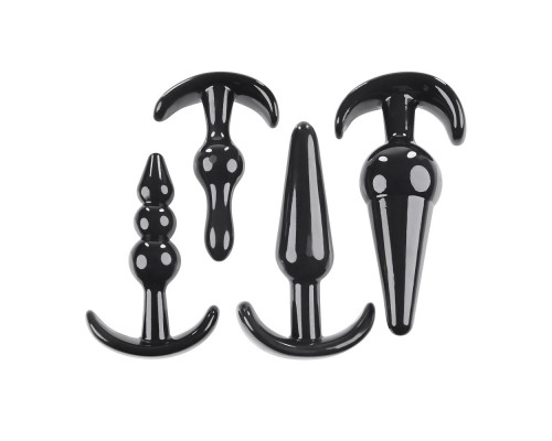 Набор из 4 анальных пробок-якорей Intro To Plugs