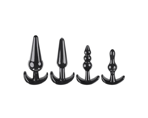 Набор из 4 анальных пробок-якорей Intro To Plugs
