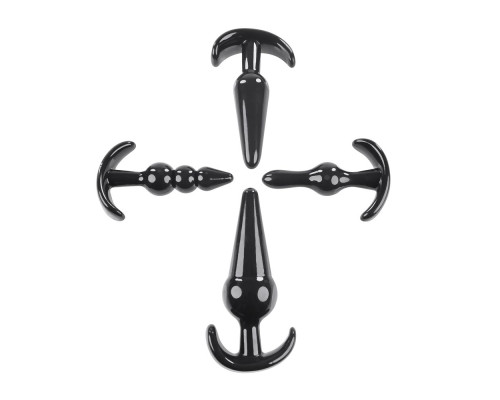 Набор из 4 анальных пробок-якорей Intro To Plugs