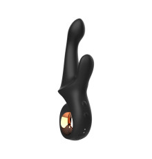 Черный вибратор-кролик Mystery - 22,5 см.