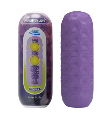 Фиолетовый мастурбатор Venus-X Twin balls