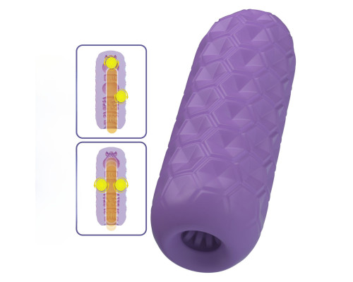 Фиолетовый мастурбатор Venus-X Twin balls