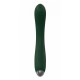 Зеленый гибкий силиконовый вибратор - 20,5 см.