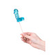 Голубой леденец в форме члена со вкусом блю кюрасао - 80 гр.