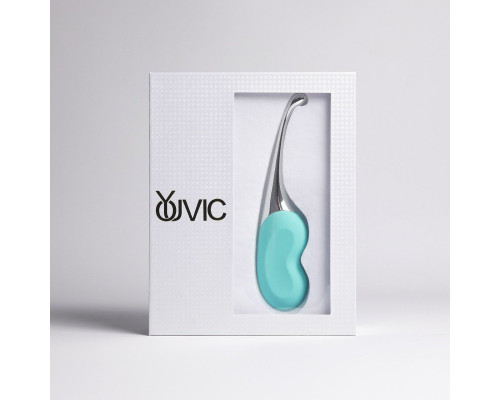 Бирюзовый клиторальный вибростимулятор Youvic
