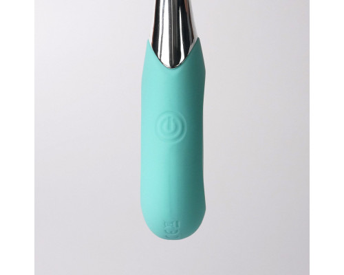 Бирюзовый клиторальный вибростимулятор Youvic