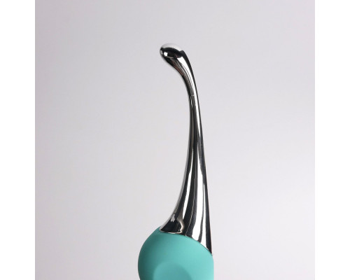 Бирюзовый клиторальный вибростимулятор Youvic