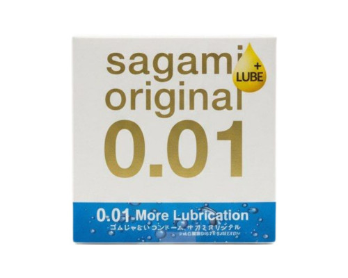 Увлажнённый презерватив Sagami Original 0.01 Extra Lub - 1 шт.