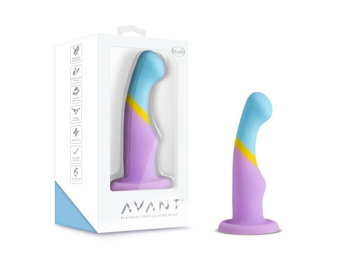 Цветной силиконовый стимулятор простаты Artisan - 15,2 см.