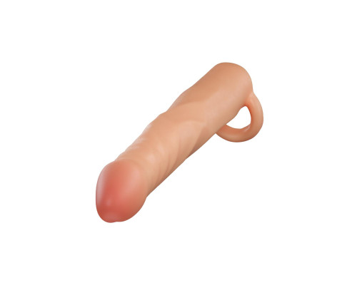 Телесная насадка-удлинитель Fortitude с подхватом - 17,7 см.