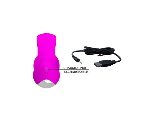 Вибратор с зайчиком-стимулятором клитора Dylan - 21,3 см.