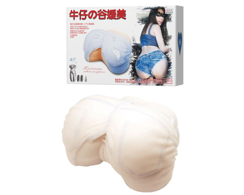 Мастурбатор-попка с двойной вибрацией и двумя входами