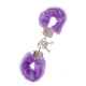 Фиолетовые меховые наручники METAL HANDCUFF WITH PLUSH LAVENDER