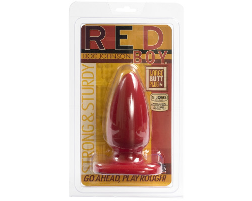 Анальная пробка Red Boy Large 5  Butt Plug - 13,2 см.