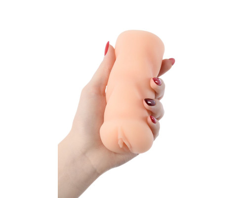 Телесный мастурбатор-вагина из реалистичного на ощупь материала