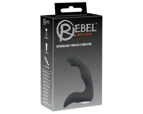 Черный вибростимулятор простаты Rechargeable Prostate Stimulator