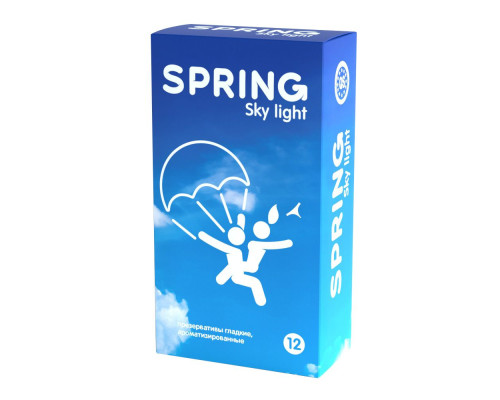 Ультратонкие презервативы SPRING SKY LIGHT - 12 шт.