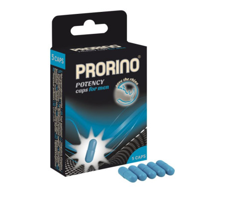 БАД для мужчин ero black line PRORINO Potency Caps for men - 5 капсул