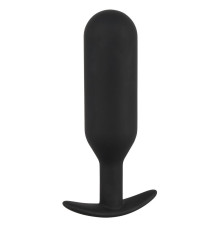 Черная анальная пробка с утяжелением Anal Trainer Large - 17,5 см.