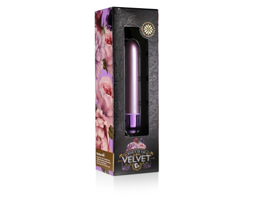 Сиреневый мини-вибратор Touch of Velvet - 10,3 см.