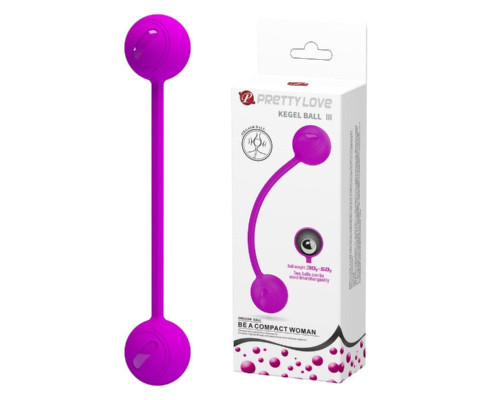 Лиловые вагинальные шарики KEGEL BALL III