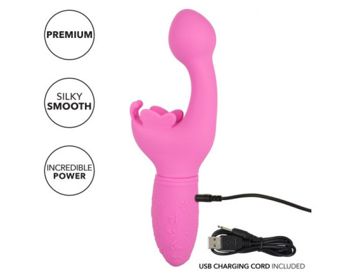 Розовый вибратор-кролик Rechargeable Butterfly Kiss