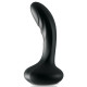 Черный массажер простаты Ultimate Silicone P-Spot Massager - 13,9 см.