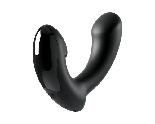 Черный вибромассажер простаты Ultimate Silicone P-Spot Massager