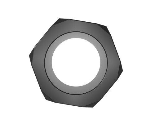 Черное эрекционное кольцо-шестигранник Nust Bolts Cock Ring