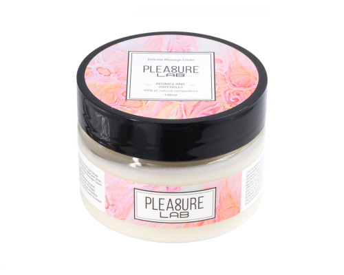 Массажный крем Pleasure Lab Delicate с ароматом пиона и пачули - 100 мл.