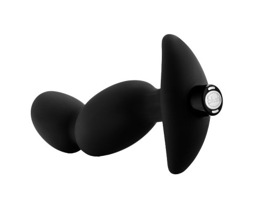 Черный анальный вибратор Silicone Vibrating Prostate Massager 04 - 16,5 см.