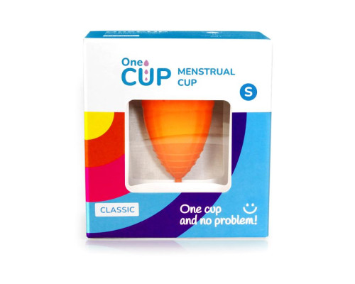 Оранжевая менструальная чаша OneCUP Classic - размер S
