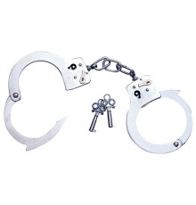 Металлические наручники со связкой ключей