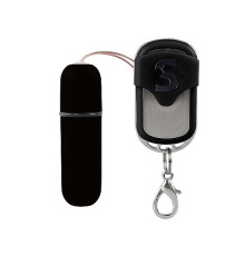 Черная вибропуля  Remote Vibrating Bullet с пультом ДУ