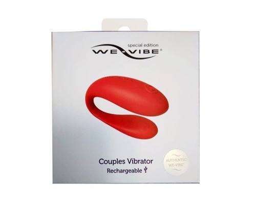 Красный вибратор для пар We-vibe Special Edition
