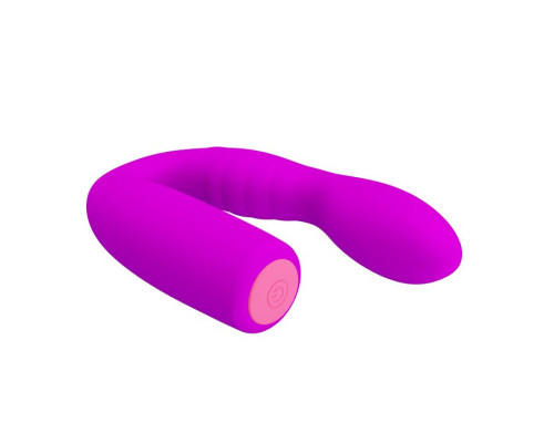 Лиловый гнущийся вибромассажер Quintion - 14 см.