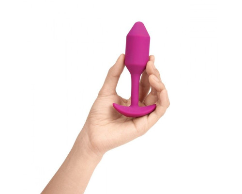 Розовая пробка для ношения с вибрацией Snug Plug 2 - 11,4 см.