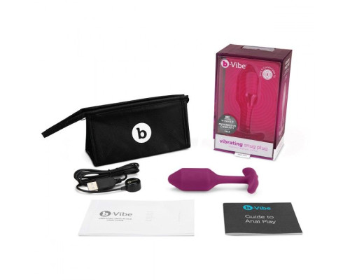 Розовая пробка для ношения с вибрацией Snug Plug 2 - 11,4 см.