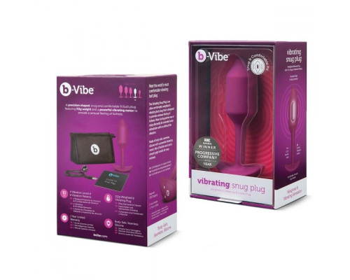 Розовая пробка для ношения с вибрацией Snug Plug 2 - 11,4 см.