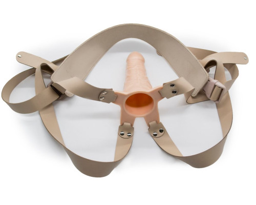 Телесный мужской парапротез MEN STYLE - 15 см.