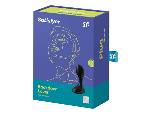 Чёрный вибромассажёр простаты Satisfyer Backdoor Lover - 14 см.