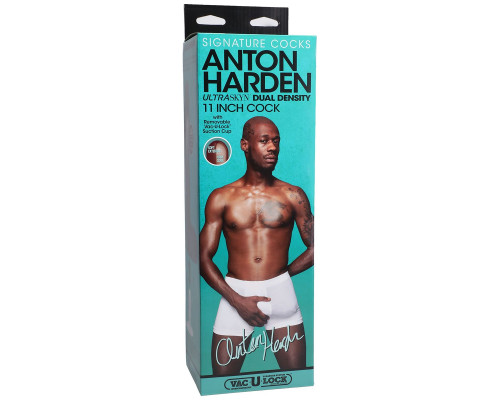 Коричневый фаллоимитатор-гигант Anton Harden 11 inch ULTRASKYN Cock - 29,2 см.