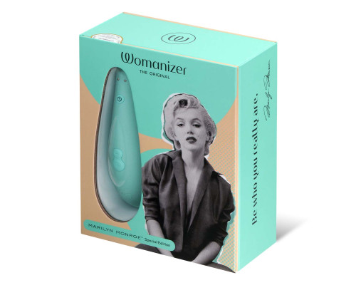 Мятный бесконтактный клиторальный стимулятор Womanizer Marilyn Monroe Special Edition