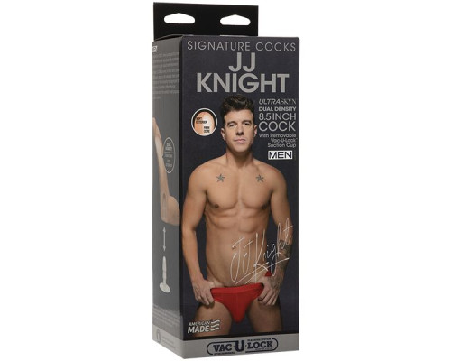 Телесный фаллоимитатор JJ Knight со съемной присоской - 22,2 см.