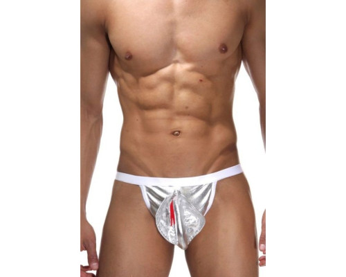 Ролевые трусы с серебристой коброй