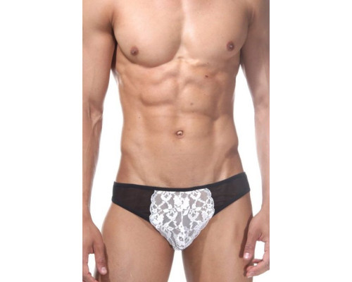 Черно-белые трусы-слипы