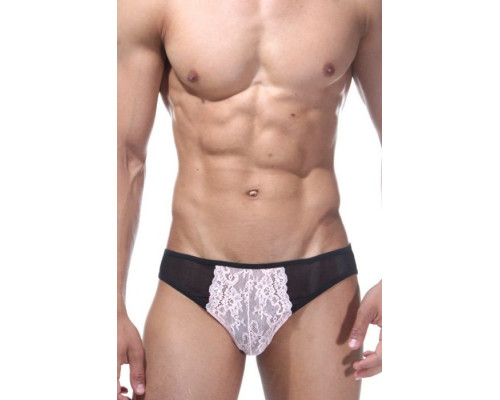Черно-розовые трусы-слипы